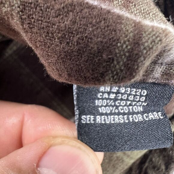 DC Plaid Flannel Shacket Men’s M Brown Green Heavyweight Skate Streetwear Y2K - Picture 6 of 9